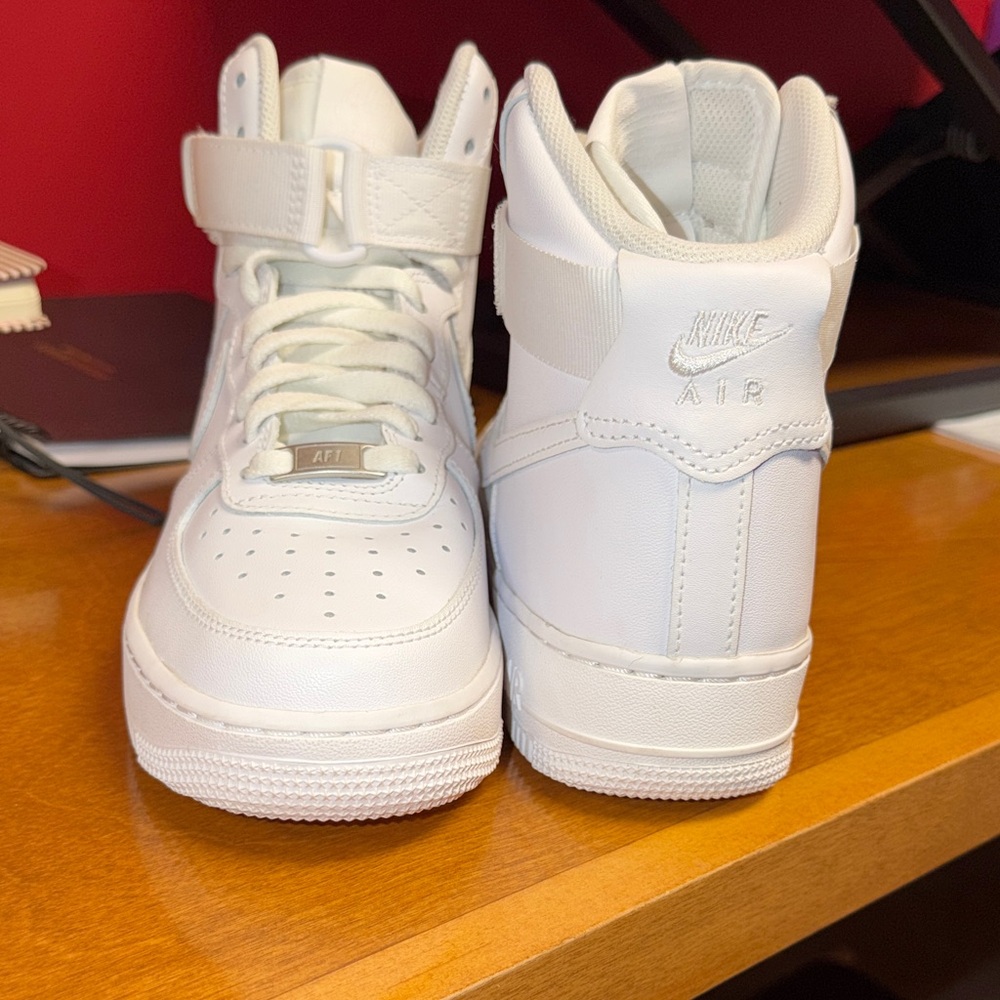 Nike Air Force 1 sneakers. Never used. All white